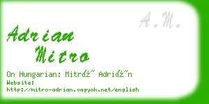 adrian mitro business card